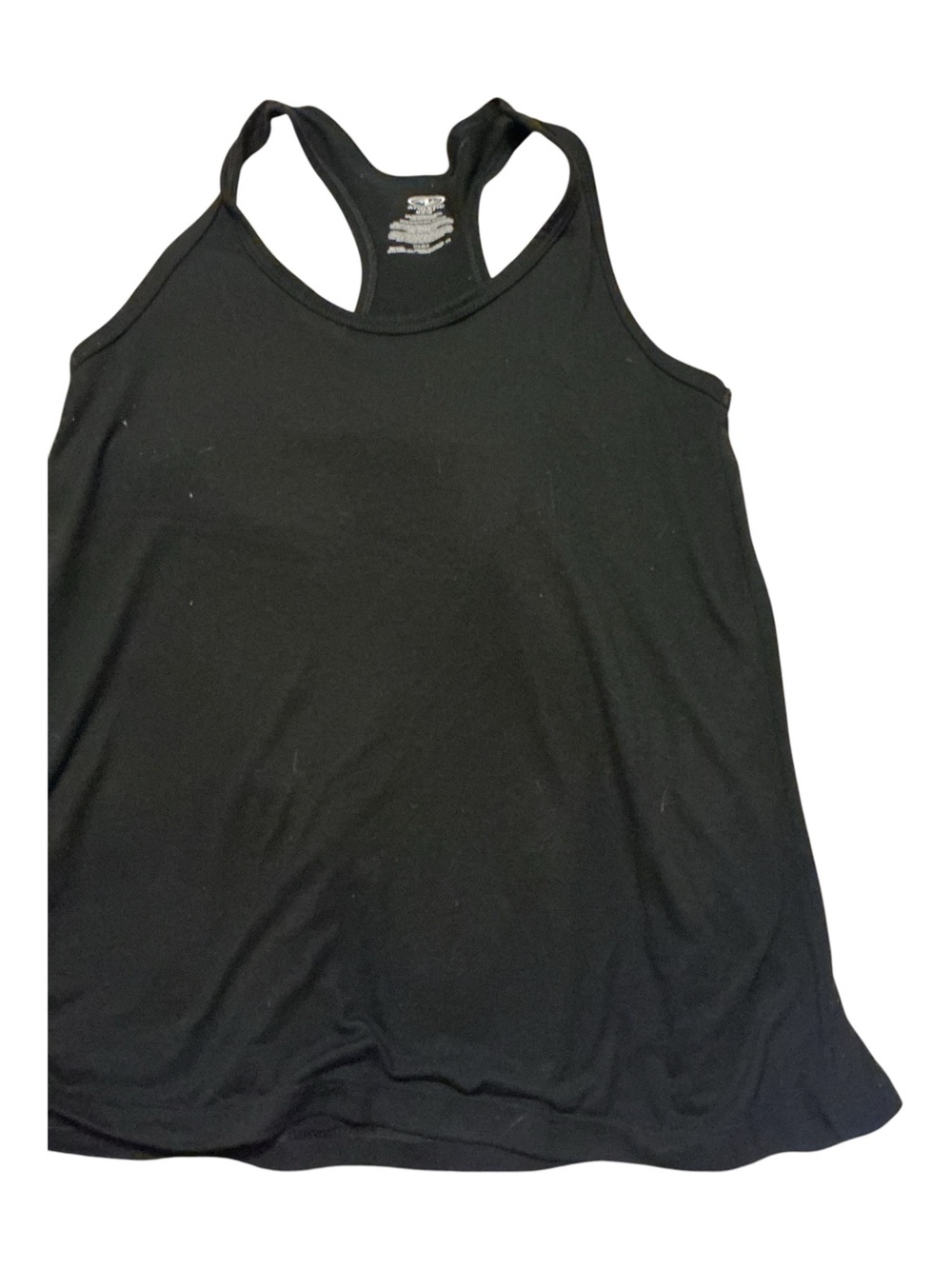 Women’s Black Racerback Tank Top - Brand Unspecified